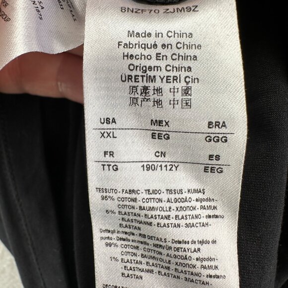 Armani Exchange Mens Short Sleeve Polo Black Size XXL - Picture 8 of 11